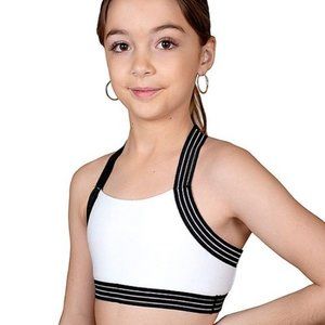 Soffe Girls White Team Sports Bra